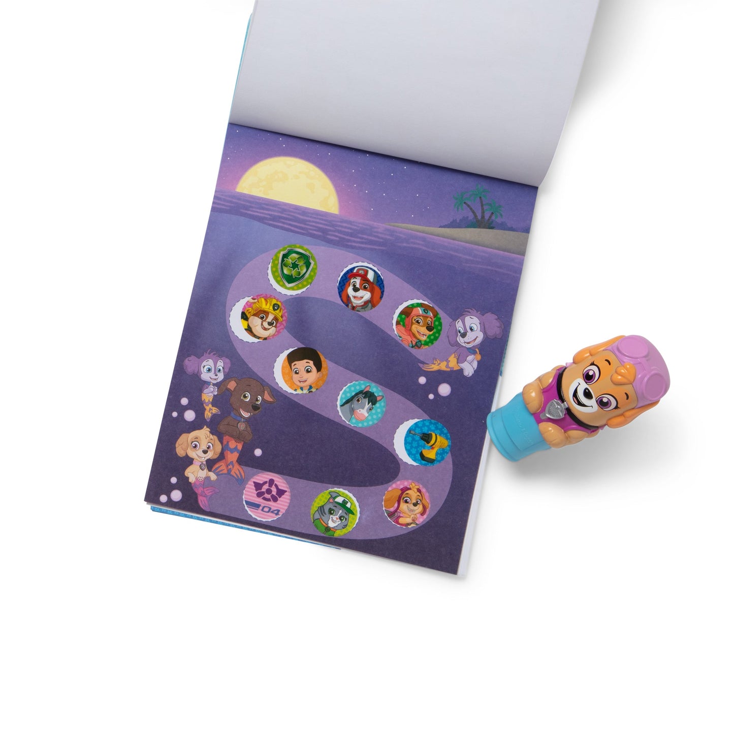 Sticker WOW!™ PAW Patrol Skye Bundle: Activity Pad & Sticker Stamper + Mini Activity Pad and 200 Refill Stickers