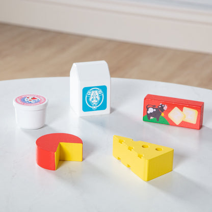 Wooden Food Groups Play Set – Dairy