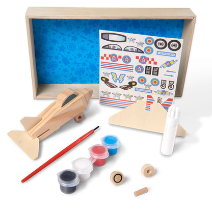 Decorate-Your-Own Wooden Plane