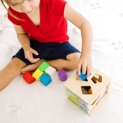 Disney Mickey Mouse & Friends Wooden Shape Sorting Cube