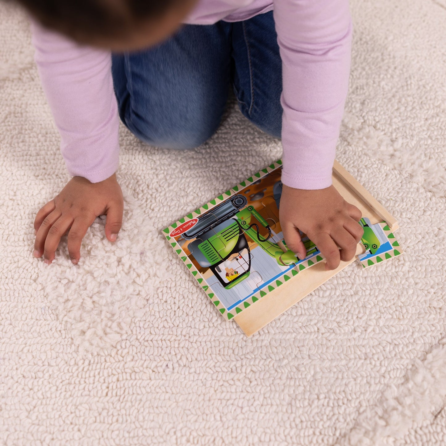 Wooden Jigsaw Puzzles in a Box - Construction