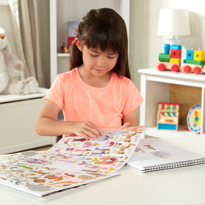 Princess, Fairy, Animals & More Coloring and Sticker Pad Bundle